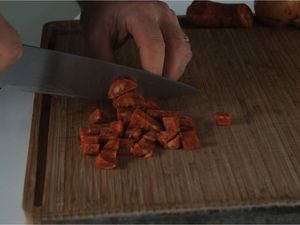 Risotto aux cucurbitacées et au chorizo