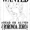 Wanted: Roronoa Zoro