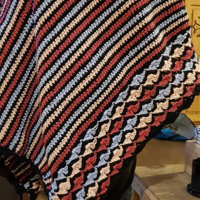 poncho tout juste terminé 