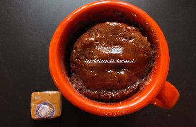 Mug cake nutella et caramel 