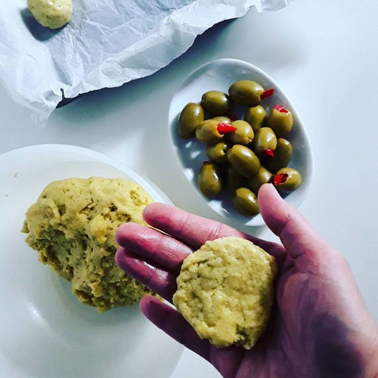 Les biscuits fourrés à l'olive ou une recette vegan pour bien démarrer le Carème