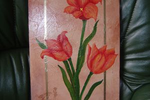 mes tulipes en peinture