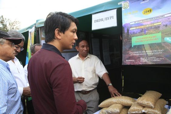 Vendredi 12 octobre 2012. Le Président Andry Rajoelina : première visite dans la Région Itasy (Soavinandriana, Analavory, Ampefy).