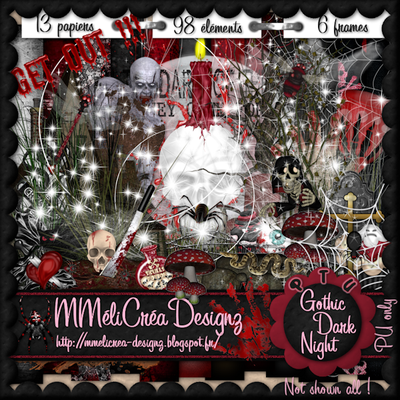 Kit de scrapbooking pour les amoureux du monde gohtique et l'amour sombre - Gothism and Dark love