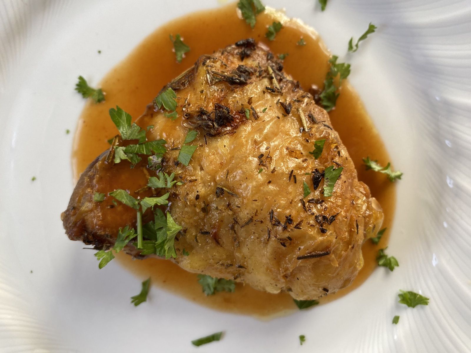 Cuisses de poulet au four, sauce diable - Le Blog à Croquer