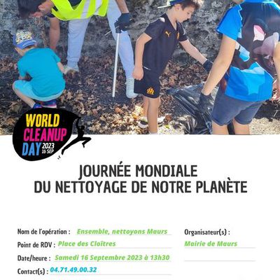 [World Cleanup Day] - Ensemble, nettoyons Maurs