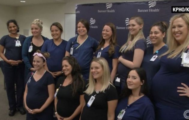 Seize infirmières d'un même hôpital tombent enceintes en même temps