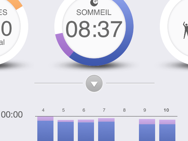 Mon activité avec le bracelet Epson Pulsense PS-100