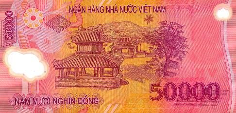 les billets vietnamies sont de couleurs vives