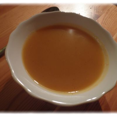 Soupe de butternut et de gingembre