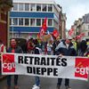 DIEPPE : les retraités au côté des cheminots, des agents publics ... !