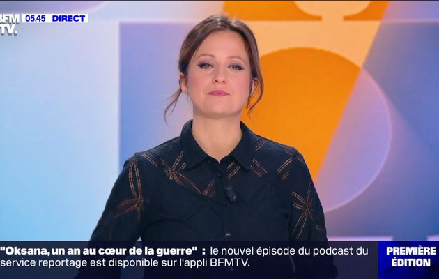 Pauline Pioche Première Edition BFM TV le 28.02.2023