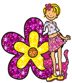 Enfant - Fille - Gif scintillant - Gratuit