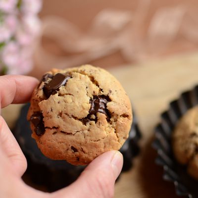 Cookies au beurre de cacahouète et chocolat #sans gluten #sans lait