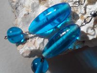 Un air d'été en turquoise - boucles longues