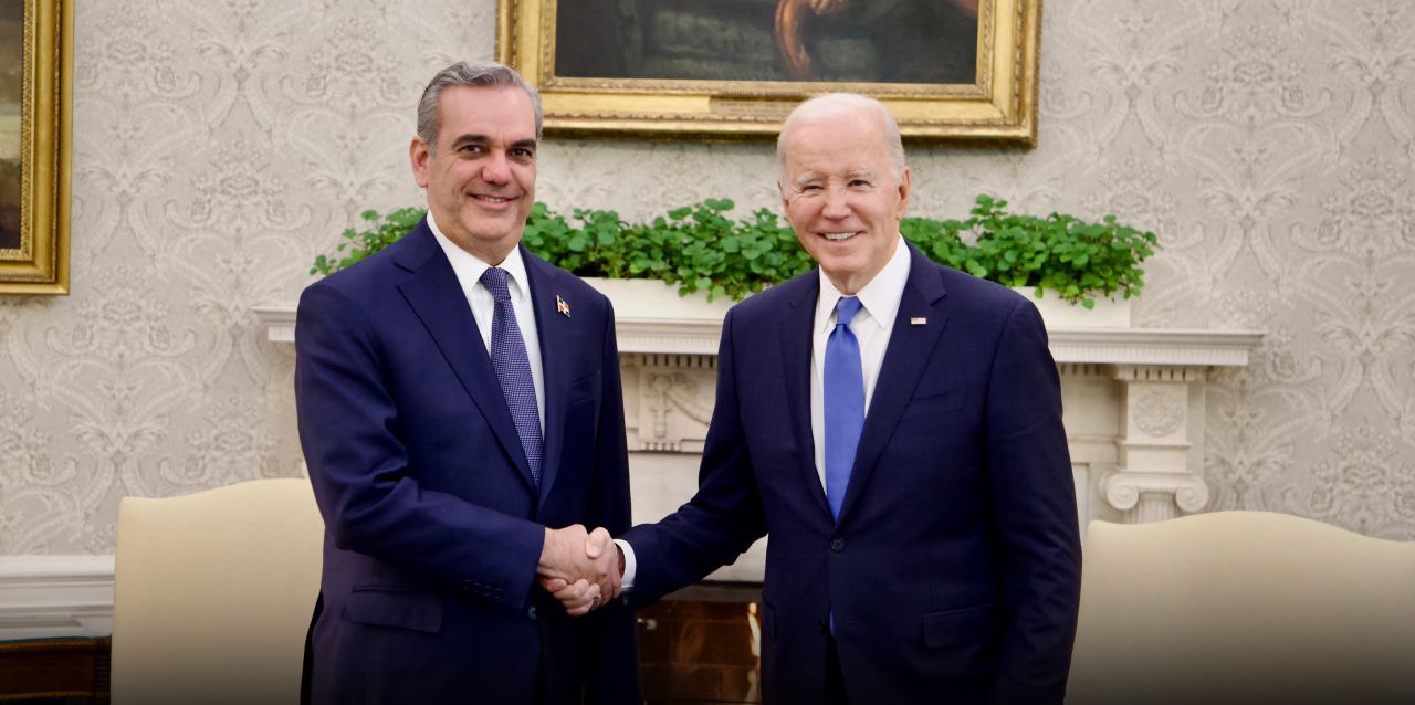 Rencontre du président Biden avec le président de la République dominicaine, Luis Abinader