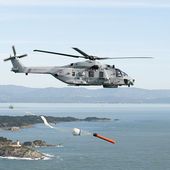 Moteur en feu, un hélicoptère NH-90 de la Marine nationale se pose en urgence dans le Finistère