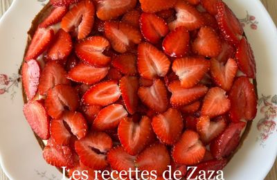 Tarte aux fraises du jardin