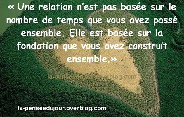 LES BASES D'UNE RELATION