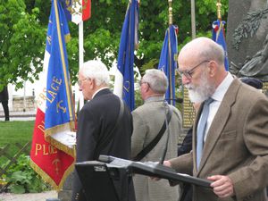 Cérémonie de commémoration du 8 mai 1945 à Ploemeur.