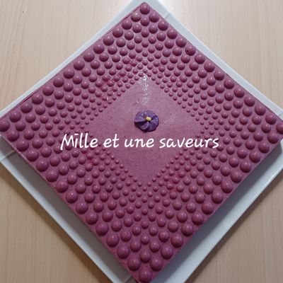Entremet pêche de vigne