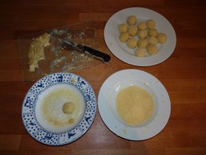 ma recette de famille belge : croquettes au fromage, cuisine spécialité de Belgique (fondues parmesan)