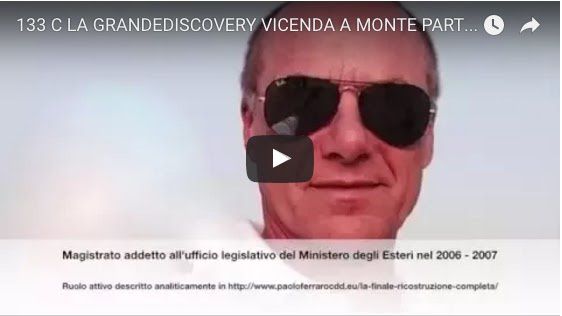 3‬. LA GRANDE DISCOVERY . Brogliacci Cecchignola con audio e video. LA VERSIONE CONCLUSIVA