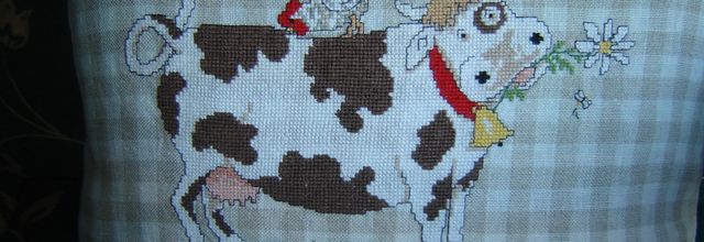 un coussin à point compté