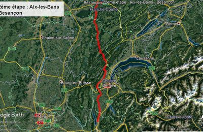 22ème étape : Aix-les Bains - Besançon (18 et 20 août 2018)