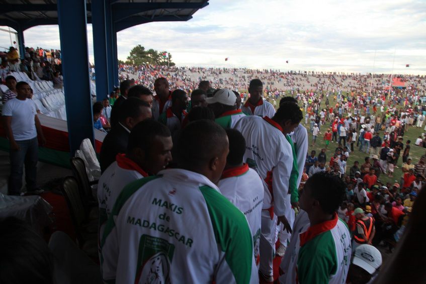 Inauguration du Kianja (Stade) Makis de Madagascar, à Andohatapenaka, par le Président Andry Rajoelina. 5ème partie. Photos: Harilala Randrianarison