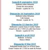 Manifestations Saison 2018/2019