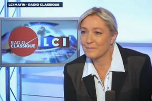 FN-RBM/Marine Le Pen : "Moi, je défends la France !" (vidéo Radio Classique et LCI 09/07/2014)