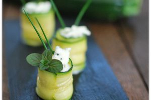 Roulés Courgette-Roquefort