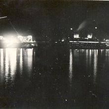 Le 30 septembre 1935, le paquebot le "Ville d'Alger" illuminé
