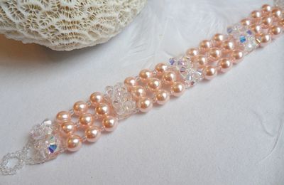 Bijoux en perles et cristal swarovski