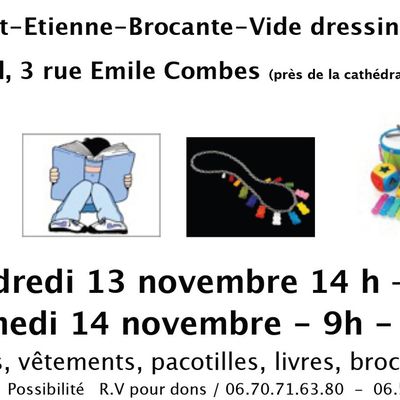 Vide Dressing-Brocante, vendredi 13 et samedi 14 novembre