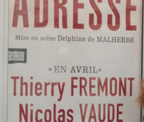 INCONNU A CETTE ADRESSE / THEATRE / Kathrine Kressmann Taylor