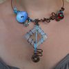 Collier Turquoise et marron