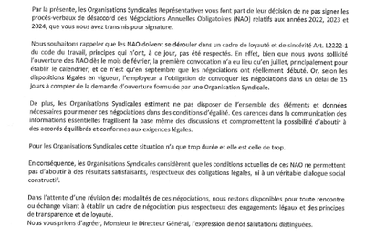 Les Organiations Syndicales ne sont plus d'accord !!!!