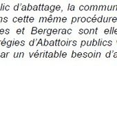 Le Maire de Bergerac a menti sur l'abattoir - Fabien RUET