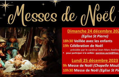 MESSE DE NOËL 24 décembre 2023