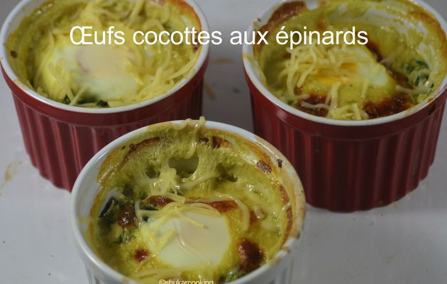 Œufs cocottes aux épinards