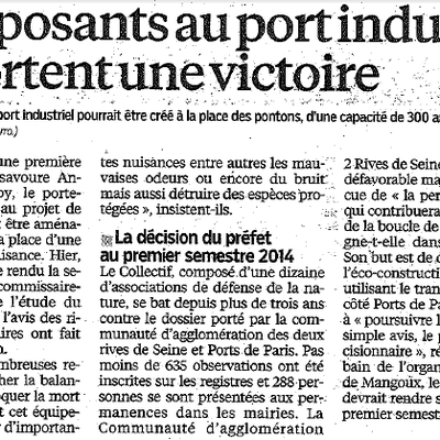 Article du Parisien du 11.12.2013