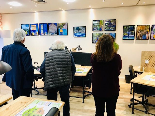 Vernissage, visites et finissage de l'exposition &quot;Soleil du Maroc&quot;