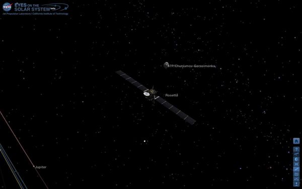 La comète Tchourioumov-Guérassimenko et Rosetta ce vendredi