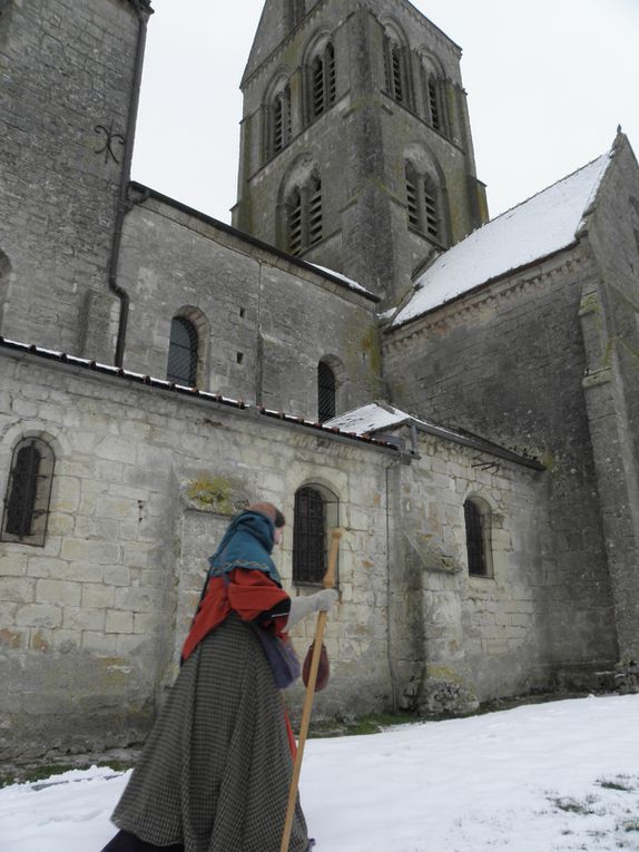 Profitant de la neige de février, je m'en vais vers Metz dans la campagne remoise