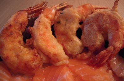 Crevettes tempura