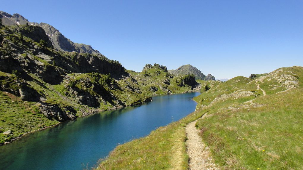 Lacs Claret, Longet et Léama, par l'Oursière