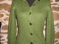 Beau gilet mohair vert mousse