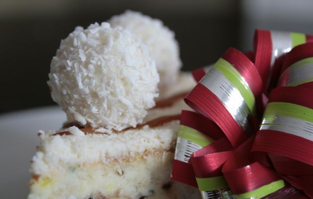 Cheesecake Coco, Vanille et Caramel beurre salé